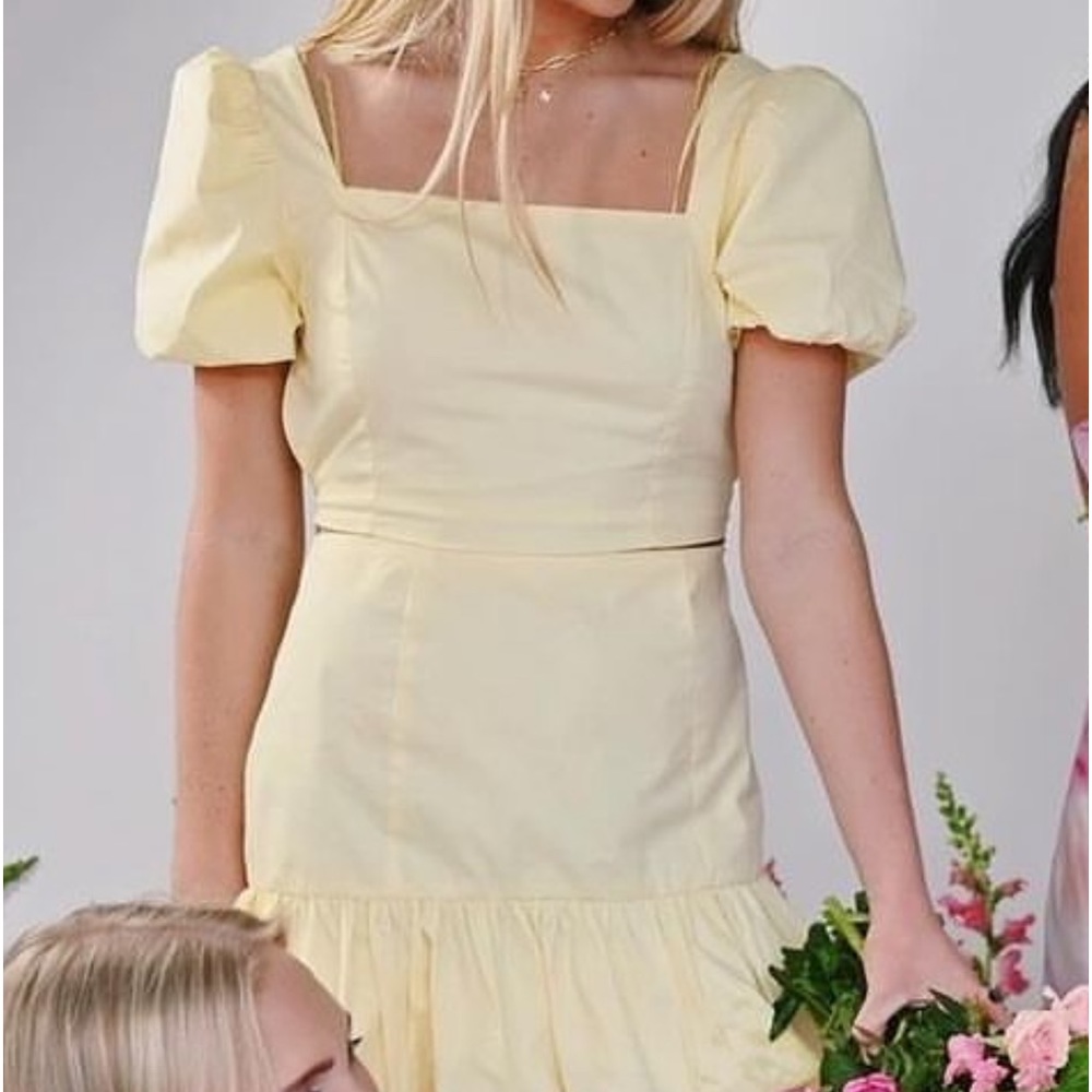 Yellow skirt from Disco Clothier!